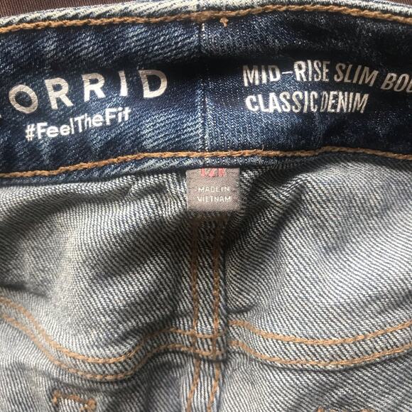 Torrid Mid Rise Slim Boot Jeans Women’s Size 12R - Picture 6 of 8